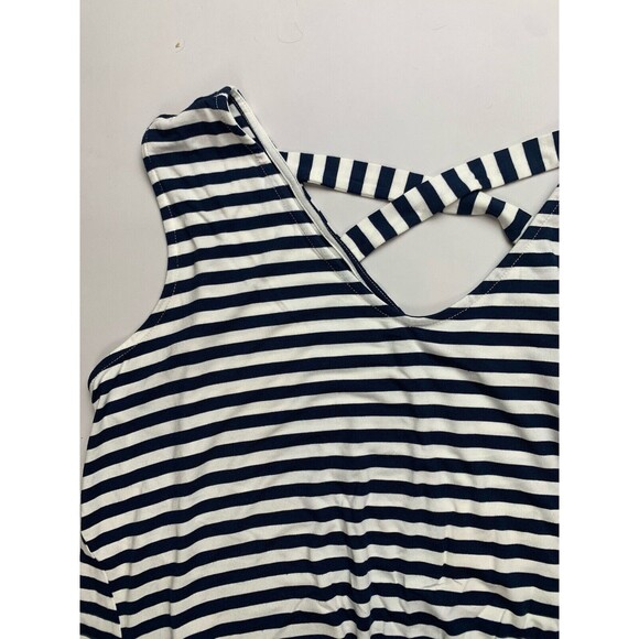 Style & Co. Women's Sleeveless Stripe Swing Dress 2XL Stripe Blue - Picture 7 of 12